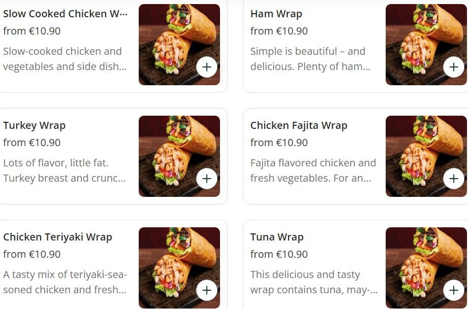 Subway Wraps