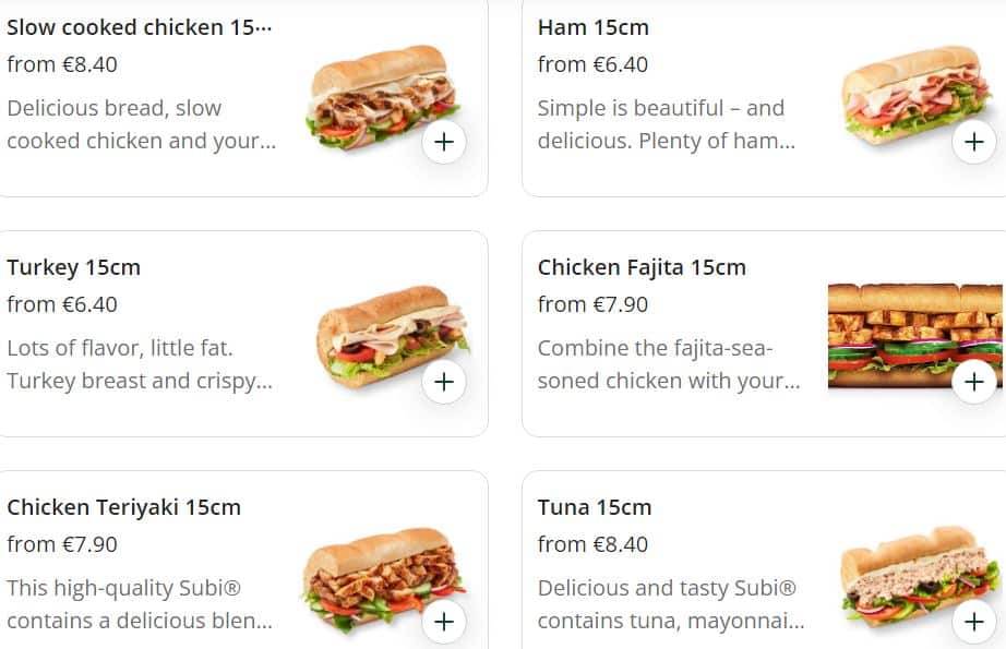 Subs (15cm)

