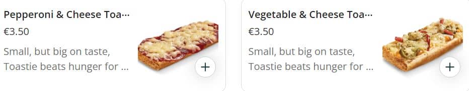 Subway Hot Snacks
