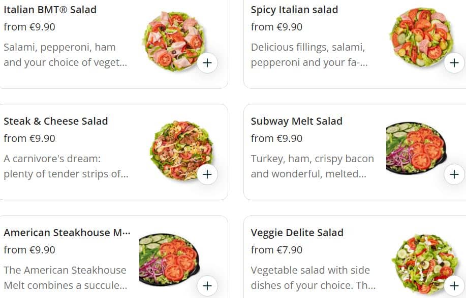 Subway Salad