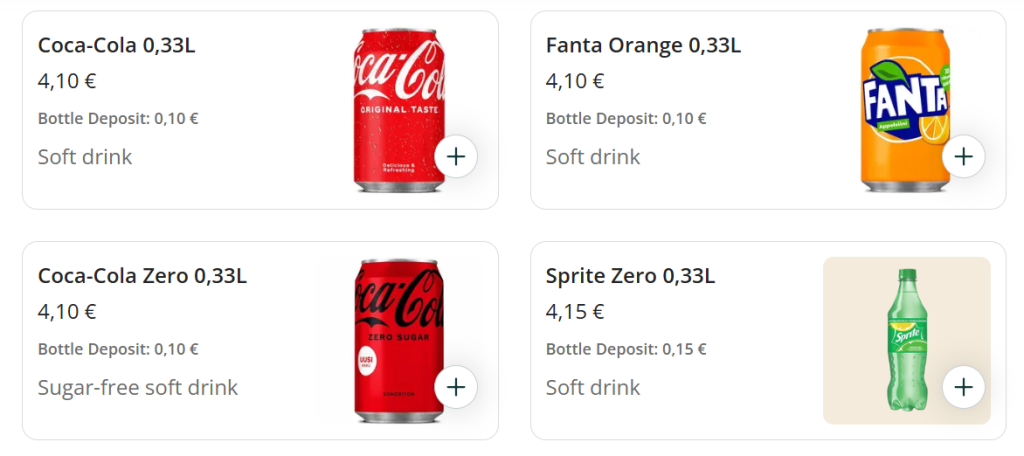 Edun herkkukeidas menu drinks