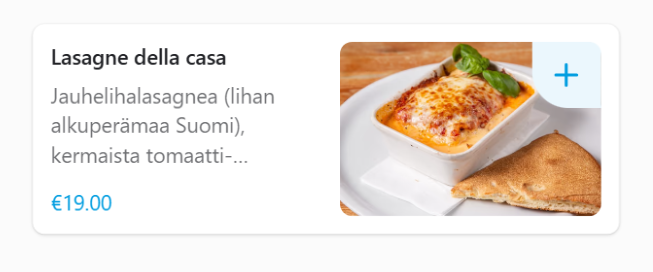 ravintola pannu menu lasagna