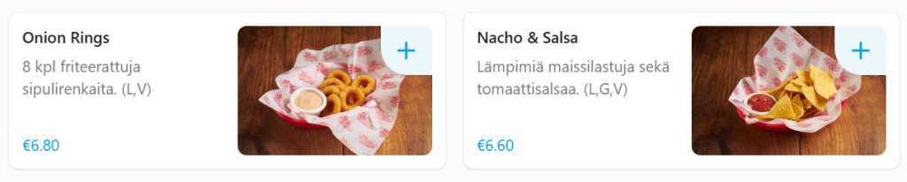 sticky wingers menu pre game