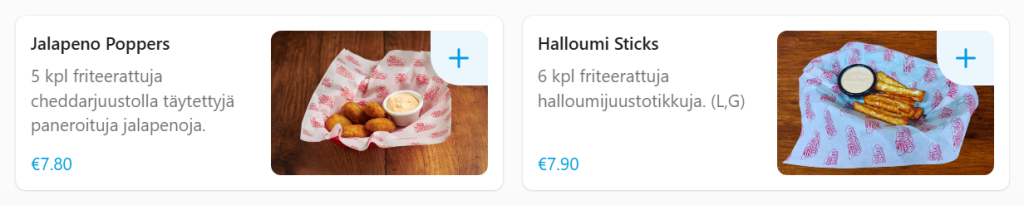 sticky wingers menu pre game