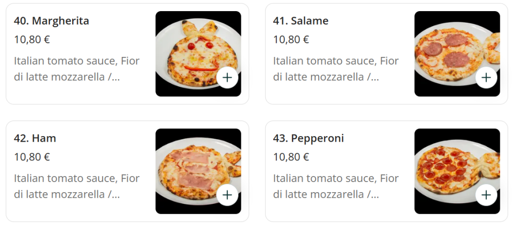 Ristorante Roma Children's pizza