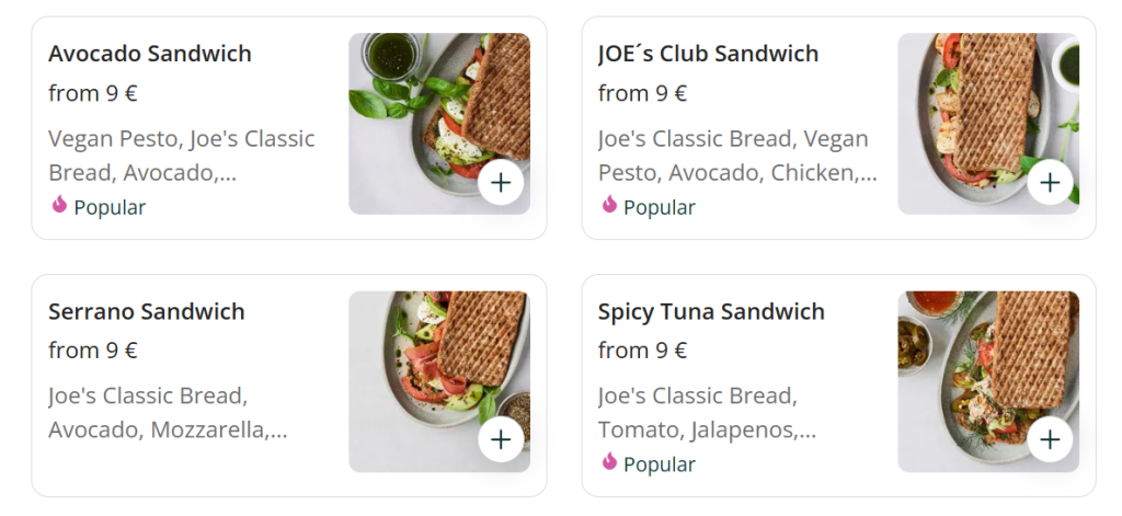 Joe & the juice sandwich