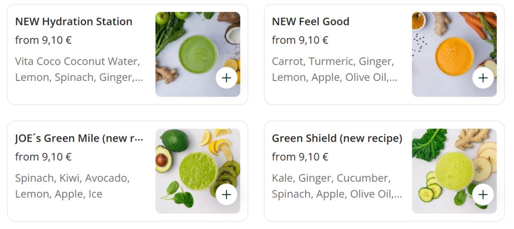 Joe & the juice signature